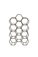 WINE RACK 12 HEXAGON GOLD 